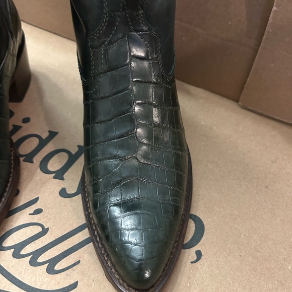 Tecovas The Abby by Kristopher Brock in Forest Green Crocodile Size 7 - Picture 7 of 11